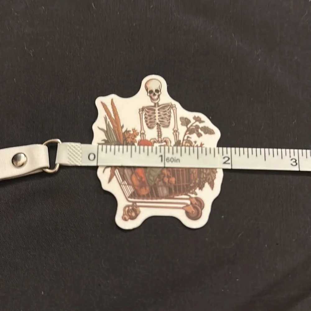 Floral skull stickers/decals.